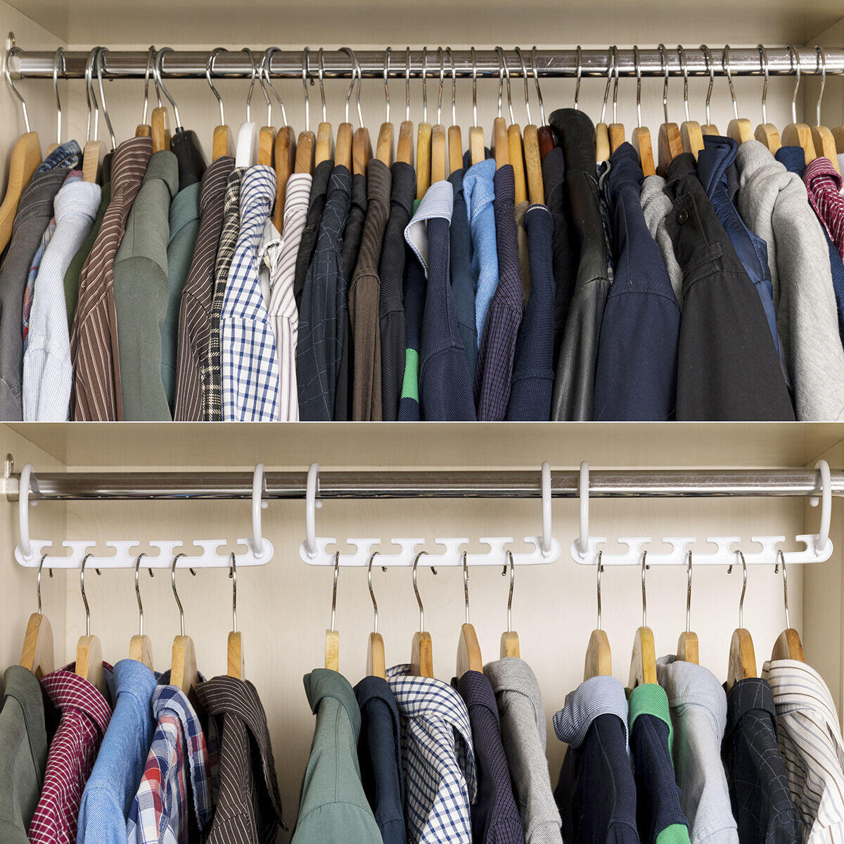 Percha organizadora de Prendas